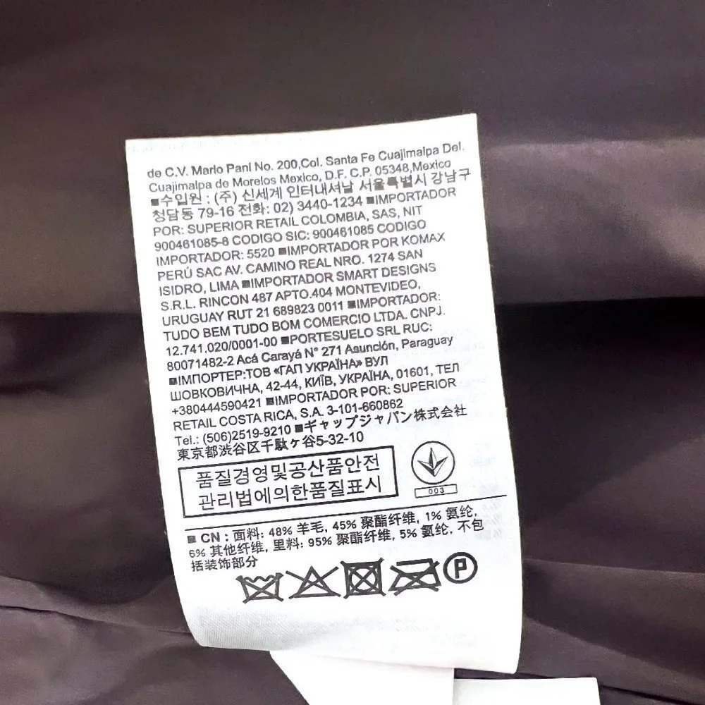 Banana Republic Women’s Wool Notched Collar Button Front Jacket Blazer Size 0 - Picture 12 of 13